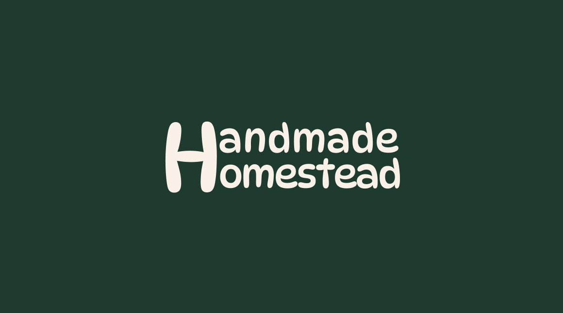 Wordmark on forest green
