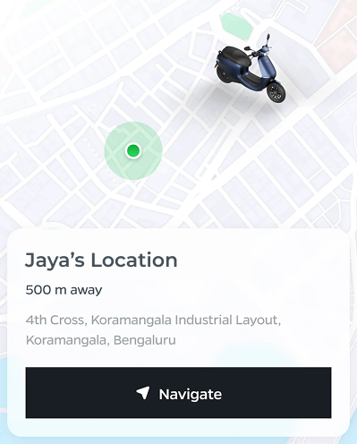 Rider location
